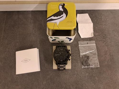 Fossil Chronograaf horloge zwart, heren uurwerk herenhorloge, Handtassen en Accessoires, Horloges | Heren, Gebruikt, Polshorloge