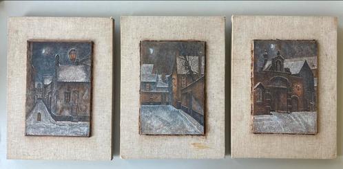 3 schilderijtjes van Leopold Henderyckx (1888-1960), Antiek en Kunst, Kunst | Schilderijen | Klassiek, Ophalen of Verzenden