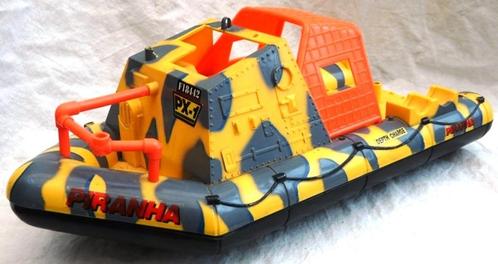 LANARD THE CORPS Vehicle, Mission Boat Yellow Piranha, 1986., Verzamelen, Speelgoed, Gebruikt, Ophalen of Verzenden