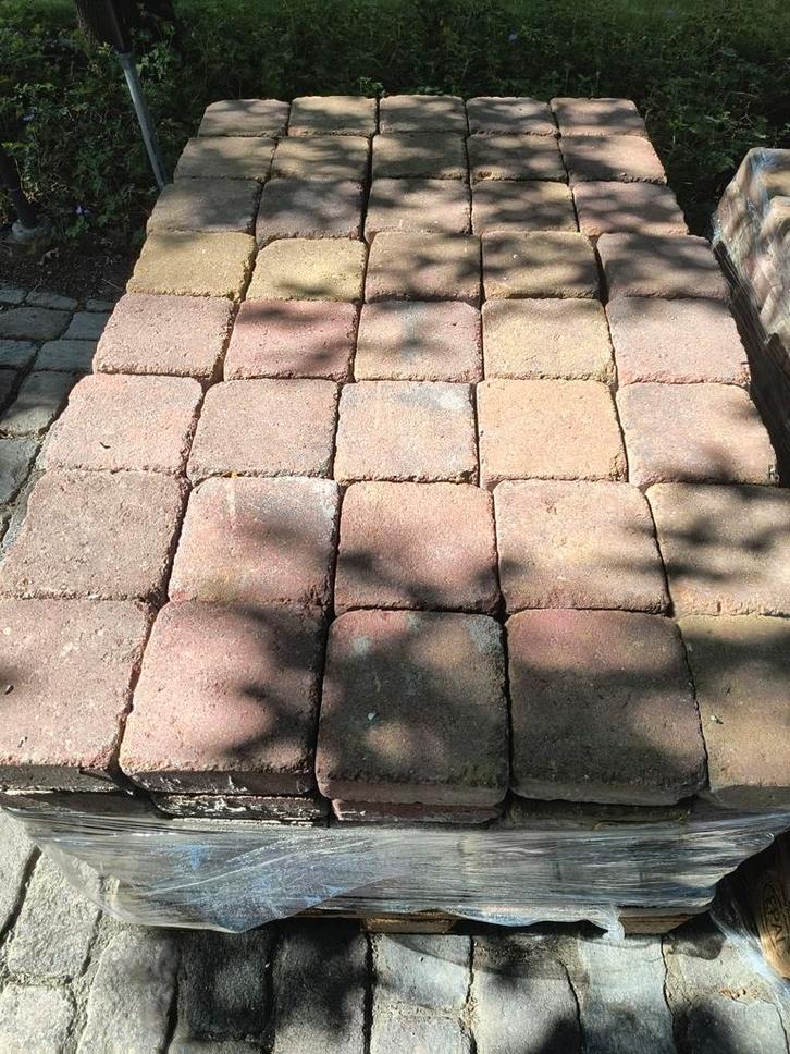 Getrommelde bonte klinkers., Tuin en Terras, Tegels en Klinkers, Zo goed als nieuw, Klinkers, Ophalen
