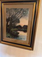 Dujardin A.   30x40  gouache, Antiek en Kunst, Kunst | Schilderijen | Klassiek, Ophalen