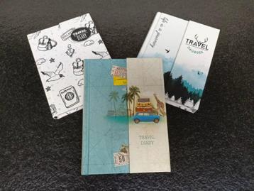 Reisdagboeken - 3 stuks (nieuw) beschikbaar voor biedingen