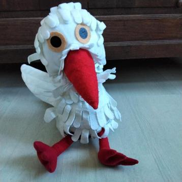 juffrouw ooievaar fabeltjeskrant handpop, Ophalen of Verzenden, Gebruikt