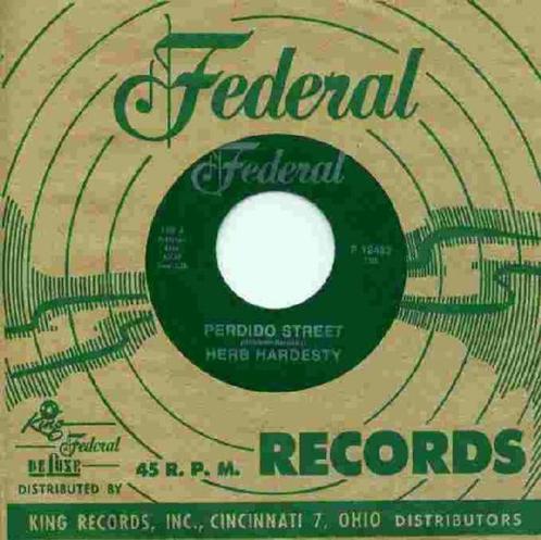Herb Hardesty ‎– Perdido Street " Popcorn ", CD & DVD, Vinyles Singles, Comme neuf, Single, Jazz et Blues, 7 pouces, Enlèvement ou Envoi