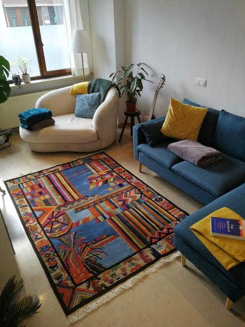 Handgeknoopt wollen tapijt van designer Nini Ferrucci Yssima, Antiek en Kunst, Kunst | Designobjecten, Ophalen