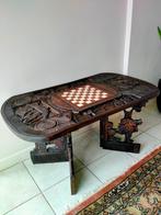 Schaaktafel , tribale kunst ., Huis en Inrichting, Tafels | Salontafels, Ophalen, Zo goed als nieuw