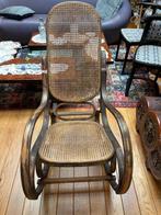 Rotin fauteuil à bascule, Antiek en Kunst, Ophalen of Verzenden