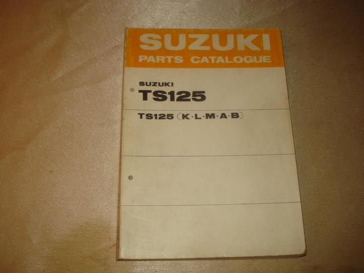 SUZUKI TS125 K.L.M.A.B. Ancien Catalogue des Pièces, Motoren, Handleidingen en Instructieboekjes, Suzuki, Ophalen of Verzenden