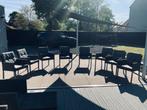 8 tuinzeteltjes en twee lounge zetels + voetbanken. Life., Tuin en Terras, Ophalen, Gebruikt, Meer dan 8 zitplaatsen, Aluminium