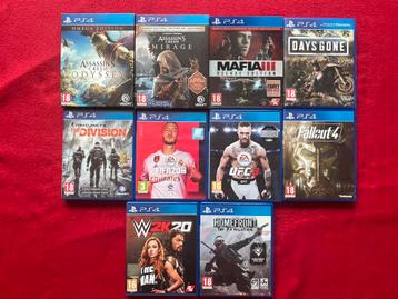 PS4 bundel – 10 games in topstaat (€55, bespreekbaar) beschikbaar voor biedingen