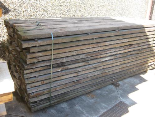 oude grenen wagonplanken, Doe-het-zelf en Bouw, Hout en Planken, Gebruikt, Plank, Grenen, 250 tot 300 cm, 25 tot 50 mm, Ophalen