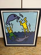 Kader met poster Keith Haring, Comme neuf, Autres sujets/thèmes, Enlèvement, Avec cadre
