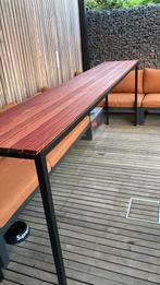 Te koop bartafel/tuintafel 2930x520x830 met zwart onderstel, Ophalen, Zo goed als nieuw