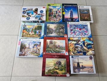 puzzels 1000st deel 1 - €3 per stuk   beschikbaar voor biedingen
