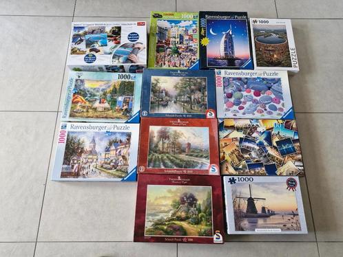 puzzels 1000st deel 1 - €3 per stuk, Hobby en Vrije tijd, Denksport en Puzzels, Legpuzzel, 500 t/m 1500 stukjes, Ophalen of Verzenden