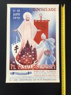 Originele affiche Roeselare 1950 jubelfeest H Hartfeesten, Verzamelen, Posters, Ophalen of Verzenden