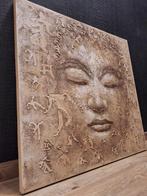 Belle grande peinture sur toile Bouddha 80 x 80 cm, Enlèvement