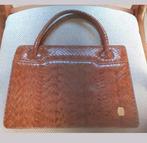 Vintage lederen handtas, Ophalen of Verzenden, Zo goed als nieuw, Handtas