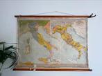 Oude schoolkaart Italië politiek militair, Antiek en Kunst, Antiek | Schoolplaten, Ophalen