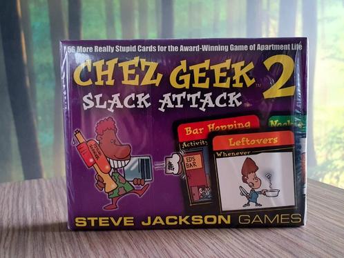 Chez Geek 2 Slack Attack uitbreidingsset, Hobby en Vrije tijd, Gezelschapsspellen | Kaartspellen, Nieuw, Ophalen of Verzenden