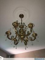 Klassieke vintage Luster met kristallen, Ophalen, Gebruikt, Glas, Klassiek kasteel louis XV