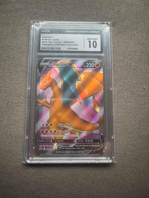Charizard V CGC 10 - SWSH050 (Promo), Hobby en Vrije tijd, Verzamelkaartspellen | Pokémon, Ophalen of Verzenden