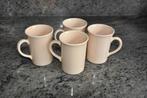 Mugs tasses café/thé pêches lot de 4, Comme neuf, Tasse(s) et/ou soucoupe(s), Uni, Céramique