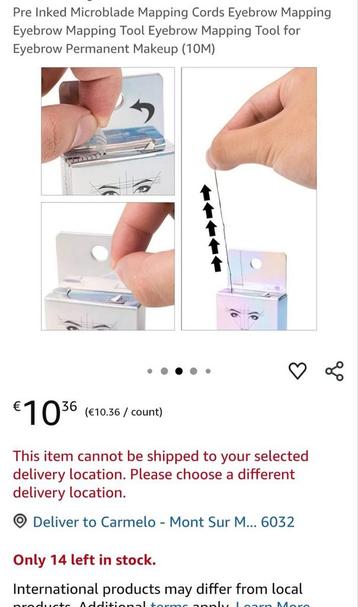 Cordons Micro blad pré-encrés pour cartographie des sourcils beschikbaar voor biedingen