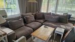 Ruime hoekbank taupe/bruin/grijs, Ophalen, 250 tot 300 cm, Gebruikt, 75 tot 100 cm