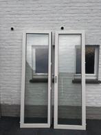 Hoge houten ramen - deur - dubbel glas, Doe-het-zelf en Bouw, Ophalen, Gevelraam of Ruit, Gebruikt, 160 cm of meer