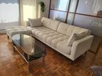 Ensemble canapé et pouf, collection MICADONI, Ophalen, Driepersoons, 75 tot 100 cm, Zo goed als nieuw