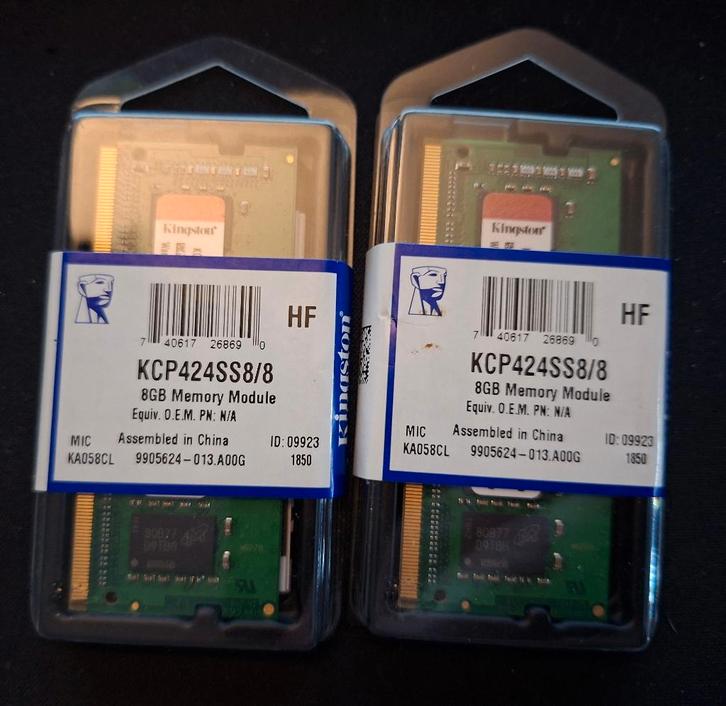 Kingston 16GB DDR4 SODIMM (2x8GB), Informatique & Logiciels, Mémoire RAM, Neuf, Laptop, 8 GB, DDR4, Enlèvement ou Envoi
