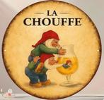 Panneau rond en métal La Chouffe - rétro vintage mancave, Enlèvement ou Envoi, Comme neuf, Panneau publicitaire