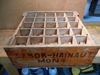 oude bierbak LABOR-brouwery HANNUIT-MONS 1955, Verzamelen, Ophalen of Verzenden