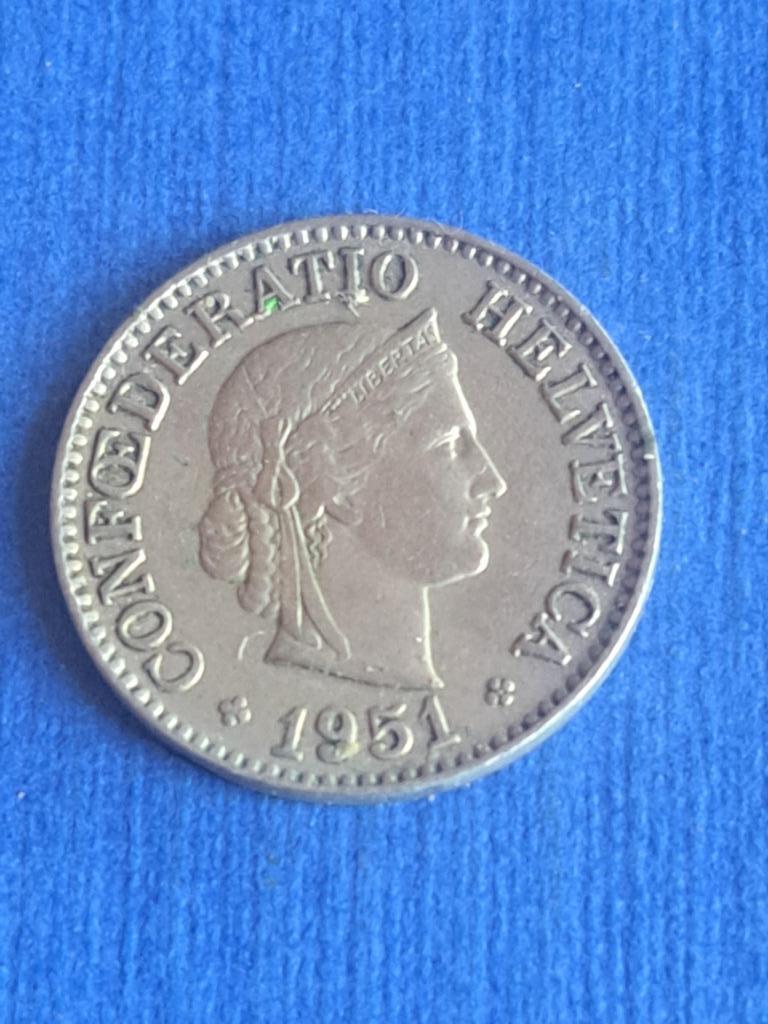 1951 Suisse 10 centimes, Envoi, Autres pays, Monnaie en vrac