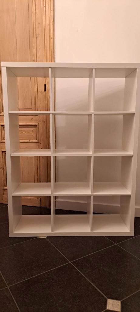 IKEA Kallax kast 12 vakken wit – zeer mooie staat, Huis en Inrichting, Kasten | Boekenkasten, Zo goed als nieuw, 100 tot 150 cm