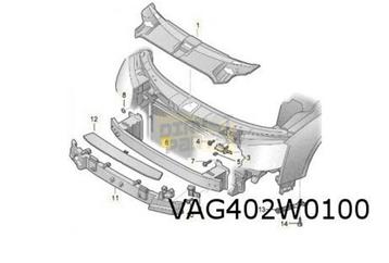 Audi A8 (4/10-12/17) (4H_) voorbumperbalk (traverse) Origine disponible aux enchères