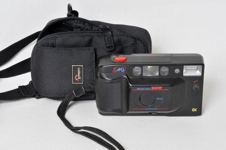 Praktica Sport autofocus Compact zilver, Audio, Tv en Foto, Fotocamera's Analoog, Gebruikt, Compact, Ophalen of Verzenden