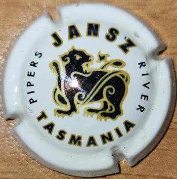 Australische schuimwijncapsule JANSZ TASMANIA wit & zwart