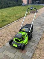 Elektronische grasmachine van greenworks, Tuin en Terras, Grasmaaiers, Ophalen, Zo goed als nieuw