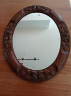 Ancien miroir en bois, Antiquités & Art, Ovale, Enlèvement