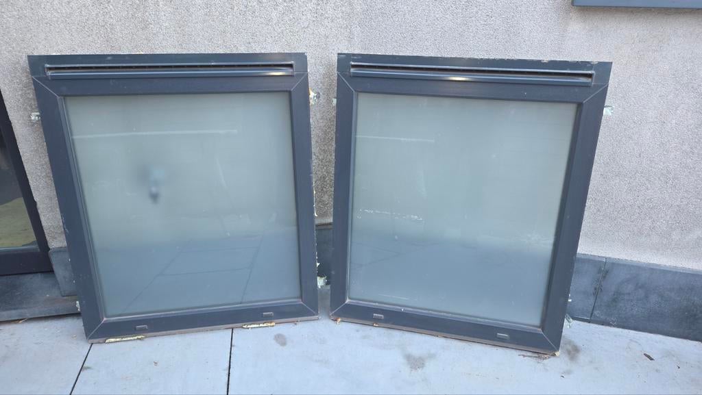 PVC ramen, Enlèvement, Utilisé, Fenêtre de façade ou Vitre, Double vitrage