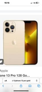 iPhone 13 Pro 128giga Gold, Telecommunicatie, Mobiele telefoons | Hoesjes en Screenprotectors | Apple iPhone, Nieuw, IPhone 13 Pro