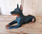 Chien Dobermann couché - Castagna 1988, Enlèvement ou Envoi, Comme neuf, Animal