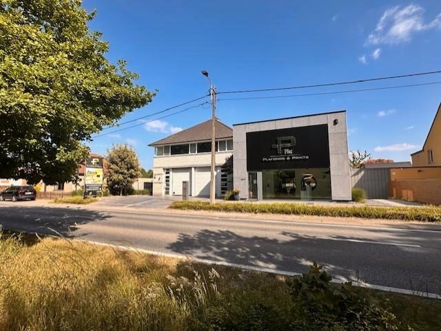 Te koop: handelsr./kantoor/ showroom + app. en opslagruimte, Immo, Huizen en Appartementen te koop, Provincie Vlaams-Brabant, Woning met bedrijfsruimte