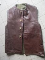 Belgische bruin lederen Jerkin ( 1951 ), Collections, Enlèvement ou Envoi, Armée de terre, Vêtements ou Chaussures