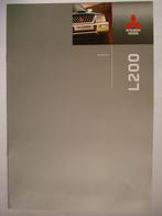 Mitsubishi L200 spécifications 2004 Brochure Catalogue Prosp, Boeken, Auto's | Folders en Tijdschriften, Verzenden, Zo goed als nieuw
