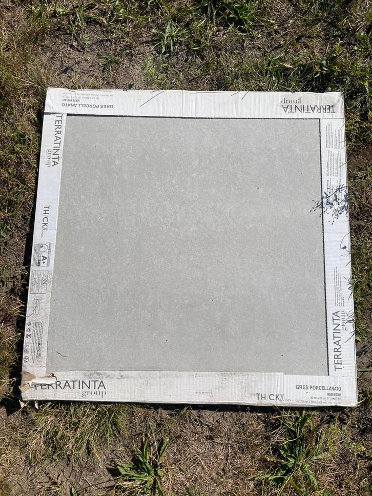 Tegels buiten Terratinta 80cmx80cmx20cm, Bricolage & Construction, Dalles & Carrelages, Comme neuf, Carrelage de sol, Céramique