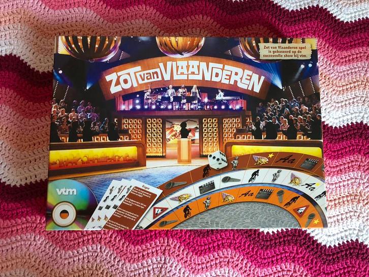 Zot van vlaanderen vtm bordspel met muziek cd, Hobby en Vrije tijd, Gezelschapsspellen | Bordspellen, Zo goed als nieuw, Drie of vier spelers