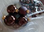 Lot glazen kerstballen bruine tinten alles samen 10€, Ophalen, Gebruikt